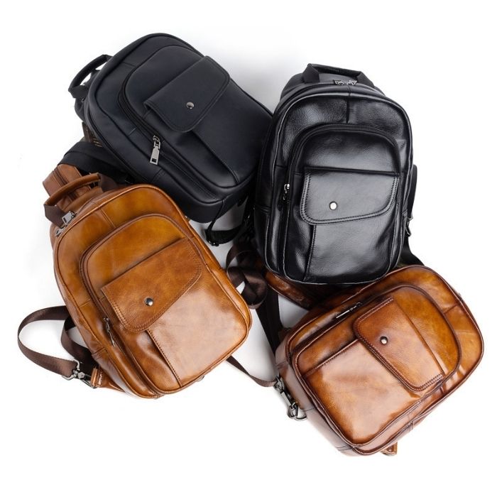 mini-rucksack-herren-vintage-handgefertigt-echtes-leder-multifunktionale-brust-tasche-kopfhorer-kabel-loch-alltag-modern-trend-elegant