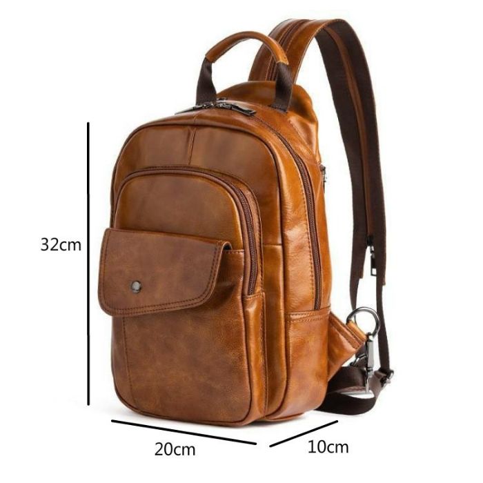 mini-rucksack-herren-vintage-handgefertigt-echtes-leder-multifunktionale-brust-tasche-kopfhorer-kabel-loch-alltag-modern-trend-elegant