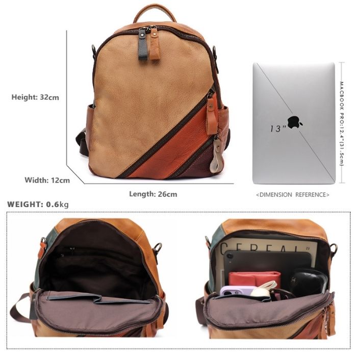 rucksack-damen-modern-bequemes-echtes-leder-mehrfarbige-umhangetaschen-reissverschluss-tasche-funktionell-trend-elegant