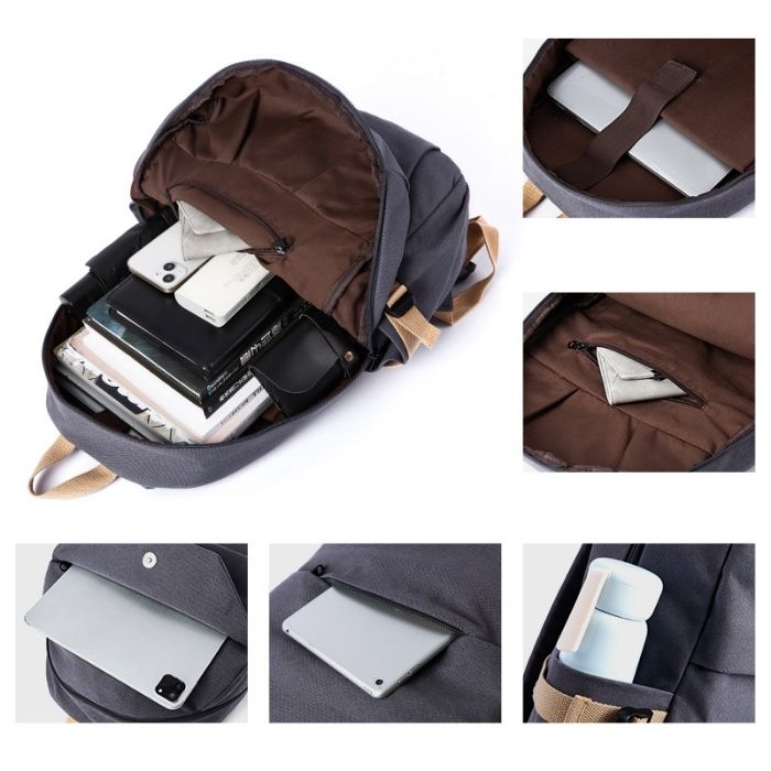     rucksack-herren-alltag-vintage-leinen-einfache-freizeit-16-zoll-laptop-tragbar-langlebig-zip-reise-college-trend-modern-elegant